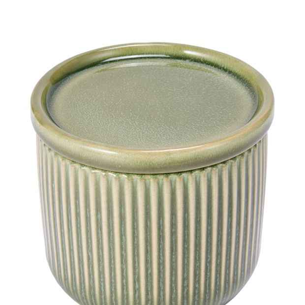 Small Green Linear Storage Canister