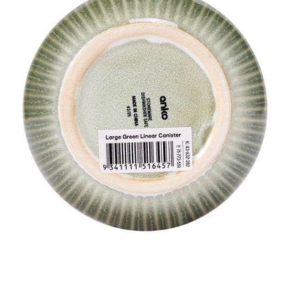 Anko Large Green Linear Canister