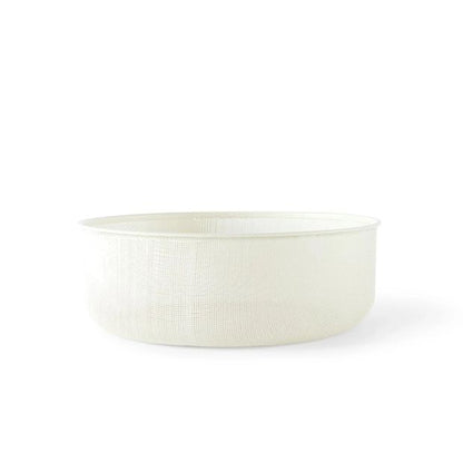 Anko 3 Piece Metal and Wood Fruit Bowl - White