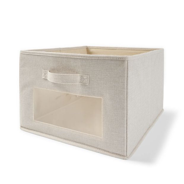 Anko Linen Look Box with Window