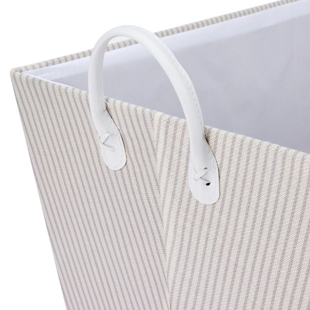Anko Tapered Basket, Pin Stripe