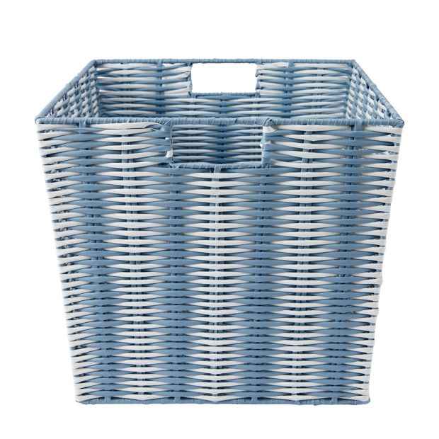 Anko Blue Rattan Look Basket
