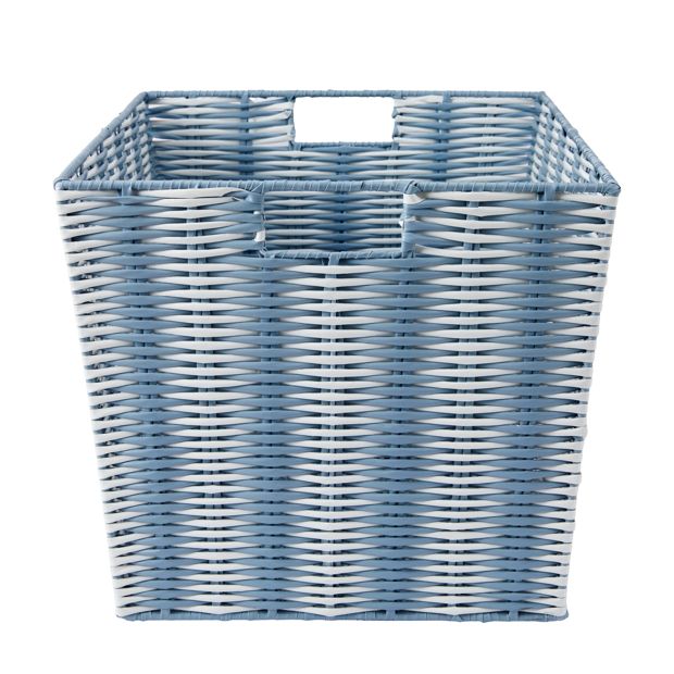 Anko Blue Rattan Look Basket