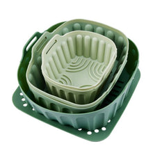 Anko Set of 6 Silicone Air Fryer Trays - Green