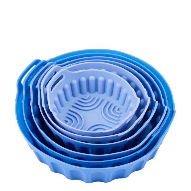 Anko Set of 6 Silicone Air Fryer Trays - Blue