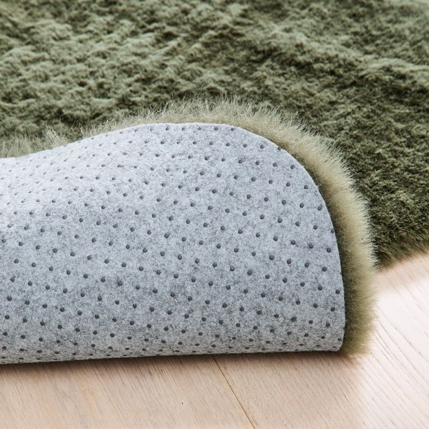 Anko Faux Fur Rug, Green - 110cm x 65cm