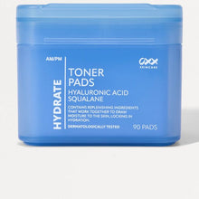 OXX Skincare 90 Pack AM/PM Hydrate Toner Pads- Hyaluronic Acid and Squalane