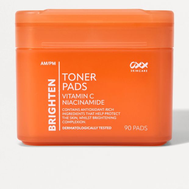 OXX Skincare 90 Pack AM/PM Brighten Toner Pads - Vitamin C and Niacinamide