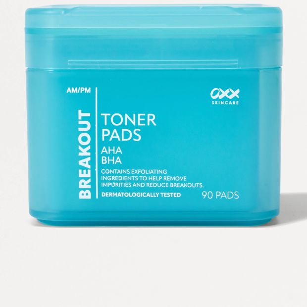 OXX Skincare 90 Pack AM/PM Breakout Toner Pads - AHA and BHA