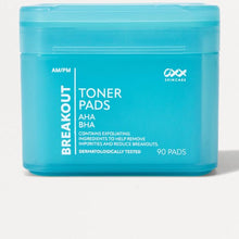 OXX Skincare 90 Pack AM/PM Breakout Toner Pads - AHA and BHA