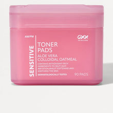 OXX Skincare 90 Pack AM/PM Sensitive Toner Pads - Aloe Vera and Colloidal Oatmeal