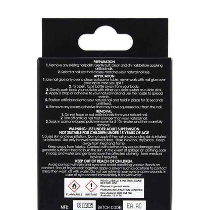 OXX Cosmetics 24 Pack Artificial Nails with Adhesive - Stiletto - Orange