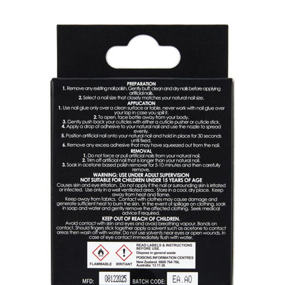 OXX Cosmetics 24 Pack Artificial Nails with Adhesive - Stiletto - Orange