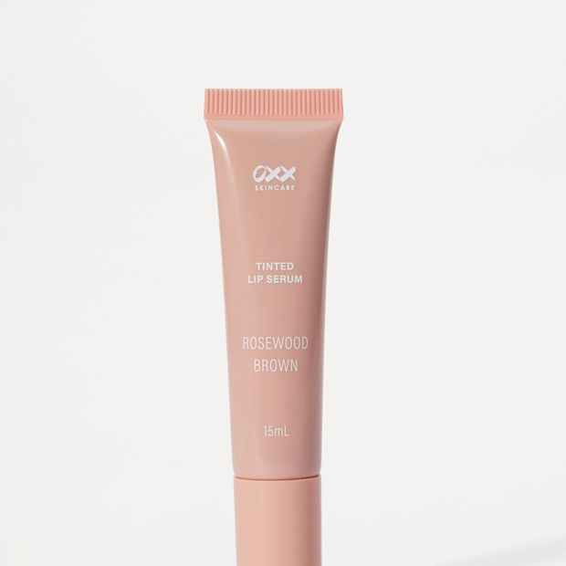 OXX Skincare Lip Care Tinted Lip Serum 15ml - Rosewood Brown