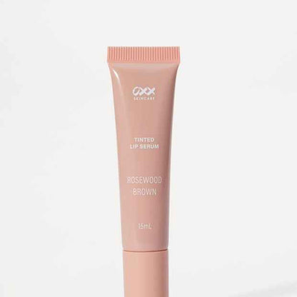 OXX Skincare Lip Care Tinted Lip Serum 15ml - Rosewood Brown