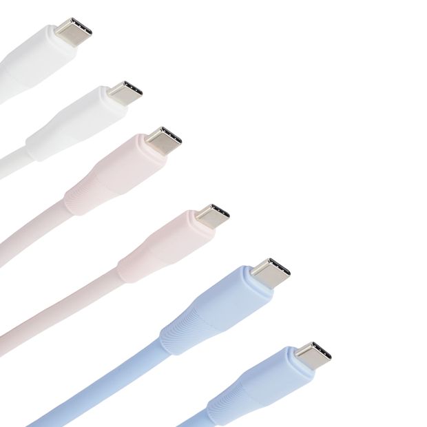 Anko USB-C to USB-C Silicone Cable- Assorted