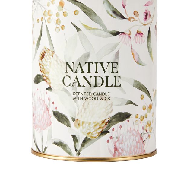 Wood Wick Scented Candle - Jasmine & Cedarwood