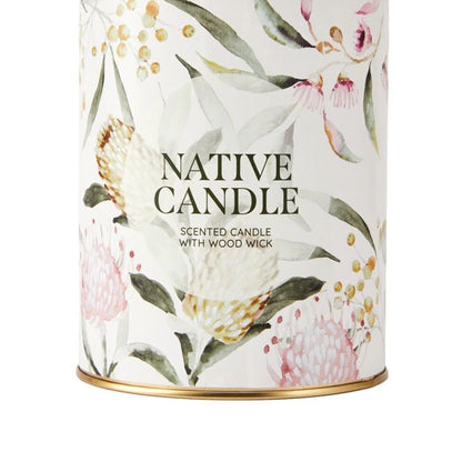 Wood Wick Scented Candle - Jasmine & Cedarwood