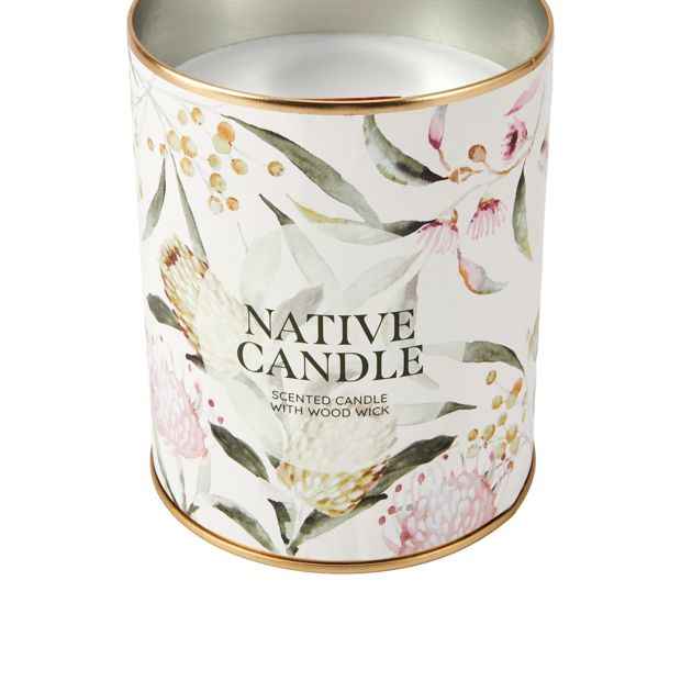 Wood Wick Scented Candle - Jasmine & Cedarwood