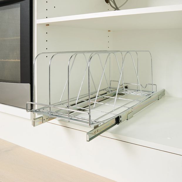 Anko Chrome Pull-out Drawer Sliding Organiser