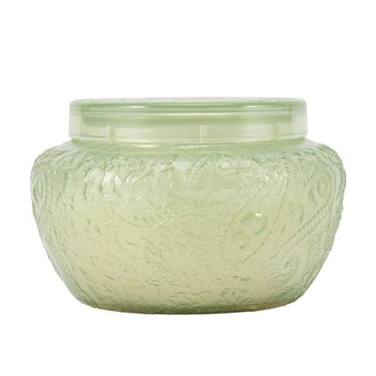 Anko Green Embossed Candle