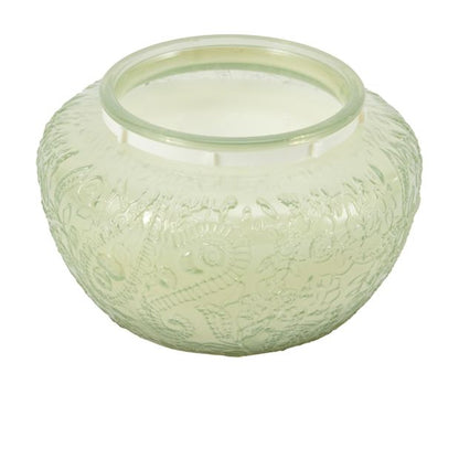 Anko Green Embossed Candle