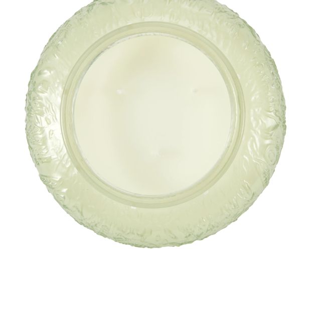Anko Green Embossed Candle