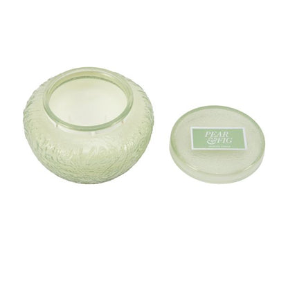 Anko Green Embossed Candle