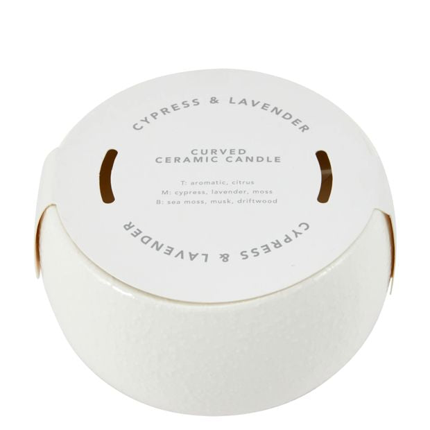 Anko Curved Ceramic Candle