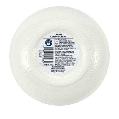 Anko Curved Ceramic Candle
