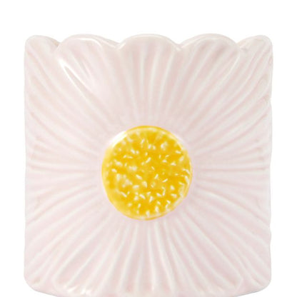 Anko Peony and Amber Flower Ceramic Candle