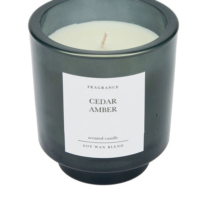 Anko Navy Glass Candle