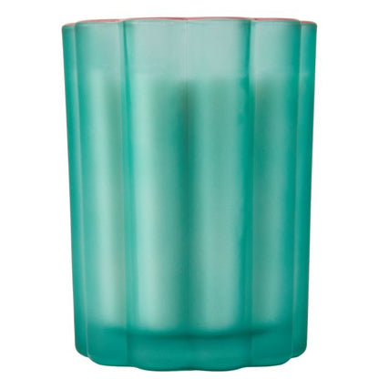 Anko Scallop Glass Candle - Green