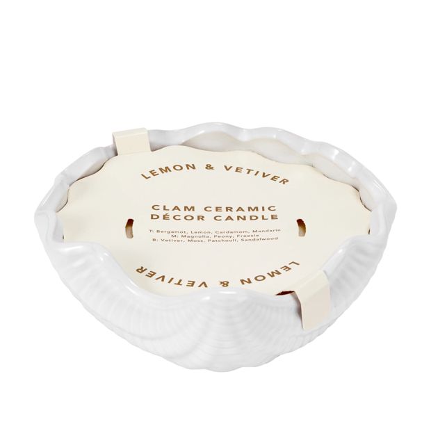 Anko Clam Ceramic Decor Candle