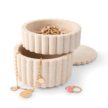 Anko Travertine Look Trinket Box Set