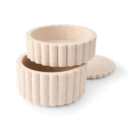 Anko Travertine Look Trinket Box Set