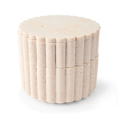Anko Travertine Look Trinket Box Set