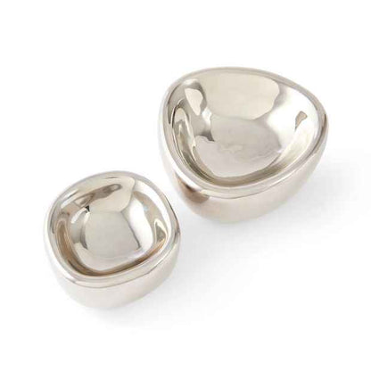 Anko 2 Pack of Chrome Look Trinket Bowls