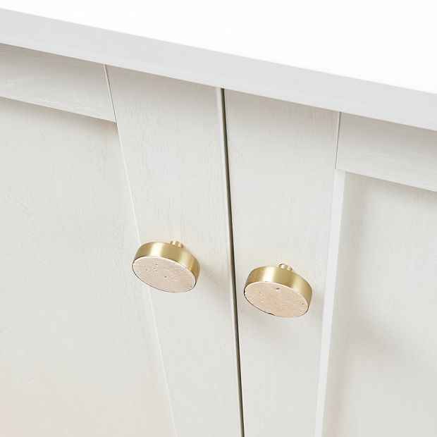 Travertine Finish Cabinet Handles - Two Pack