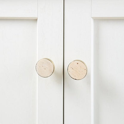 Travertine Finish Cabinet Handles - Two Pack