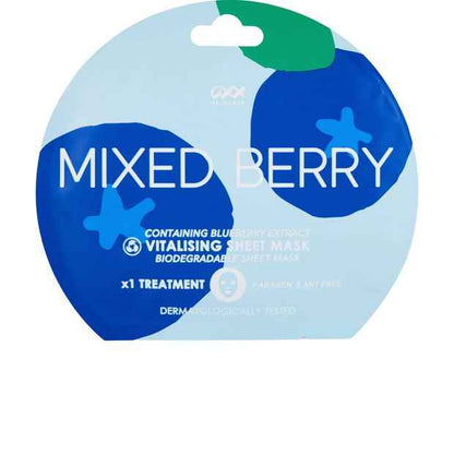 OXX Skincare Mixed Berry Vitalising Sheet Mask - Blueberry Extract