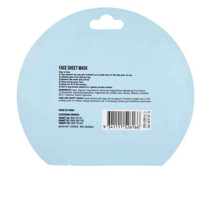 OXX Skincare Mixed Berry Vitalising Sheet Mask - Blueberry Extract