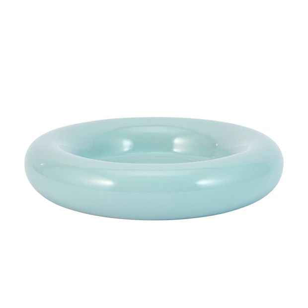 Rounded Edge Decorative Bowl - Seafoam
