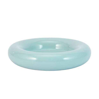 Rounded Edge Decorative Bowl - Seafoam