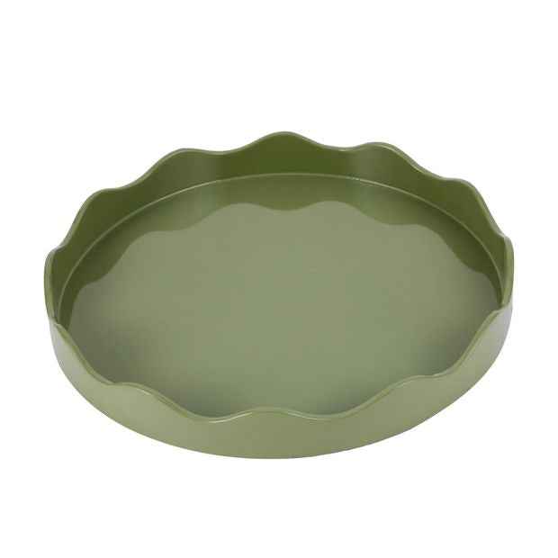 Anko Green Wave Edge Decor Tray
