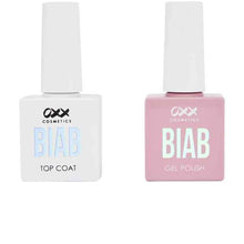 OXX Cosmetics BIAB Nail Polish Duo Set- Top Coat and Sheer Pink Polish