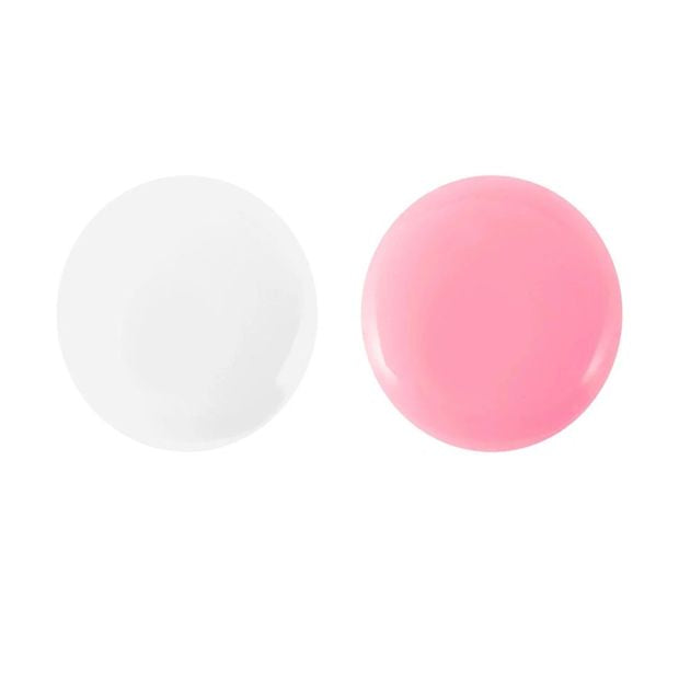 OXX Cosmetics BIAB Nail Polish Duo Set- Top Coat and Sheer Pink Polish