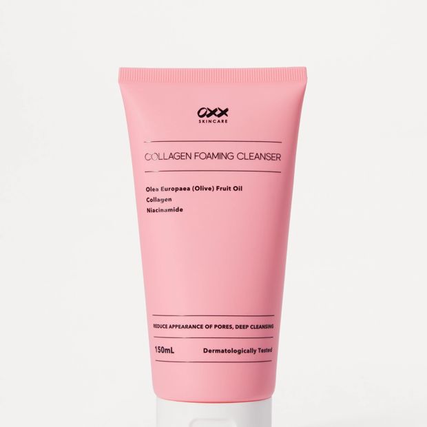OXX Skincare Collagen Foaming Cleanser 150ml - Olea Europaea (Olive) Fruit Oil - Collagen and Niacinamide