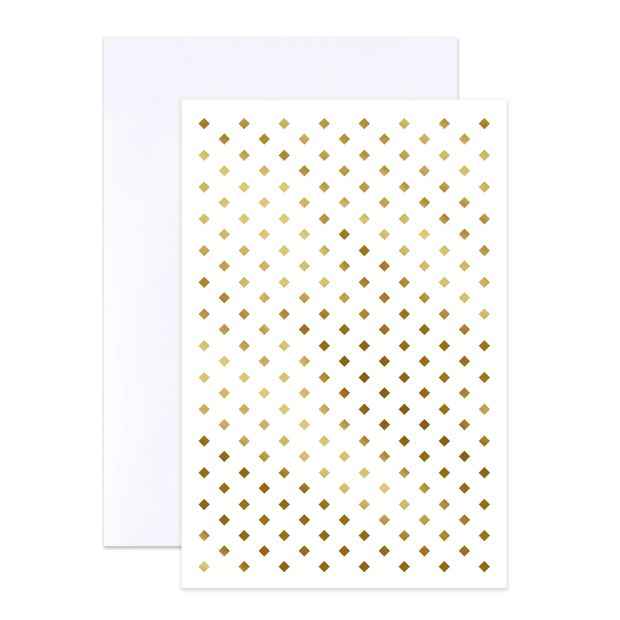 12 Pack Hallmark Blank Cards - Gold Pattern
