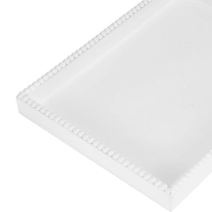 Anko White Textured Edge Decor Tray